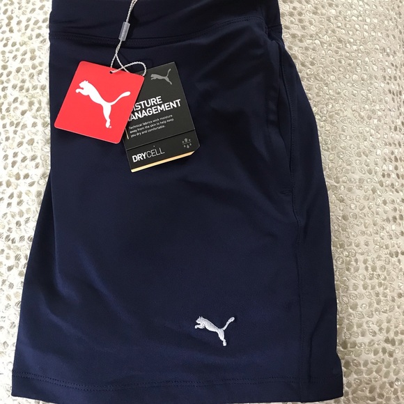 Puma Girls solid Knit Navy Skort Size XL - Picture 3 of 6